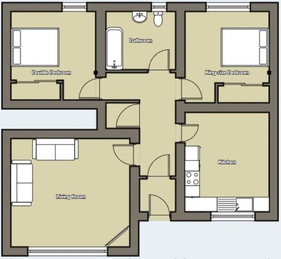 Hill View 2 Bedroom Free Parking อินเวอร์เนส ภายนอก รูปภาพ